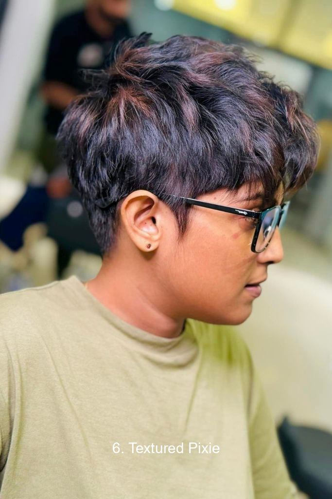 6. Textured Pixie