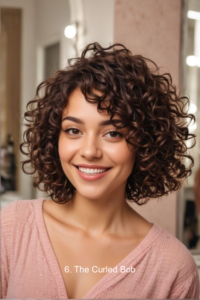 6. The Curled Bob