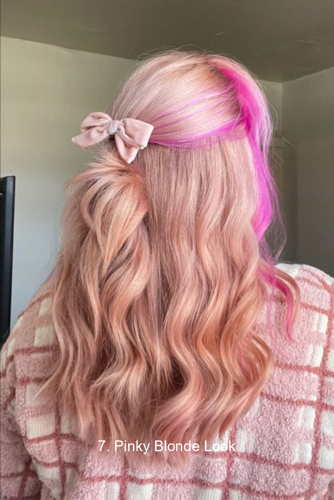 7. Pinky Blonde Look