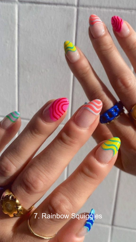 7. Rainbow Squiggles