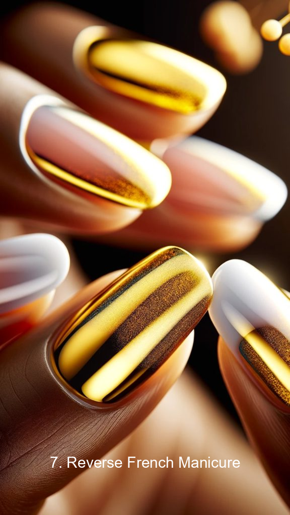 7. Reverse French Manicure