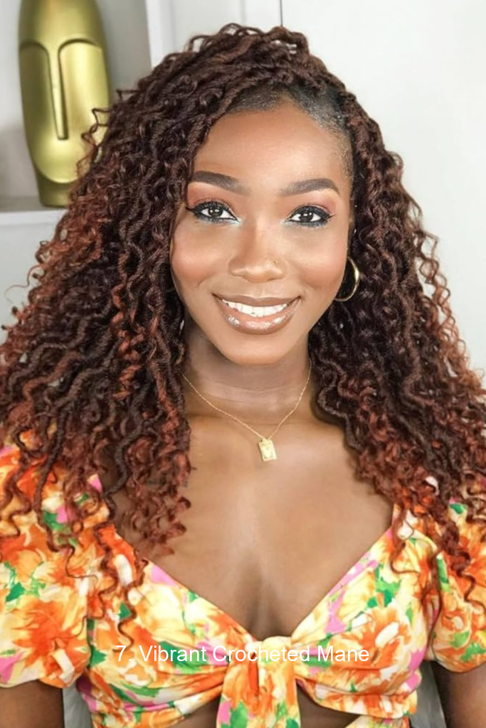 7. Vibrant Crocheted Mane