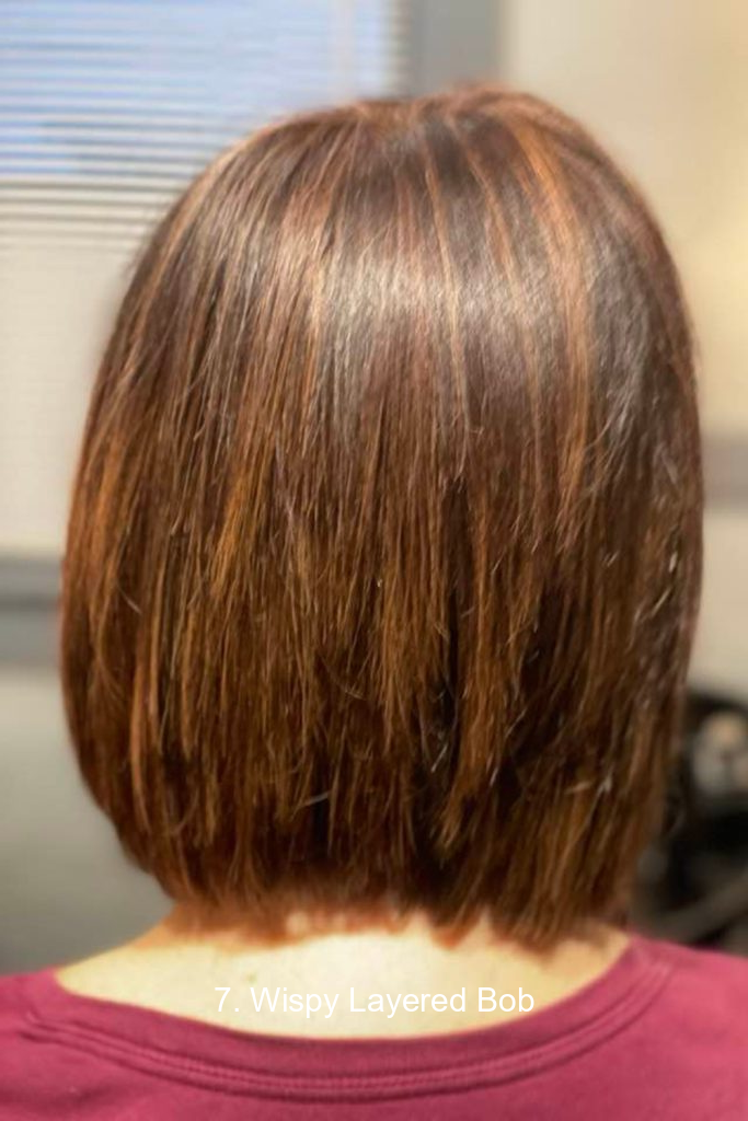 7. Wispy Layered Bob