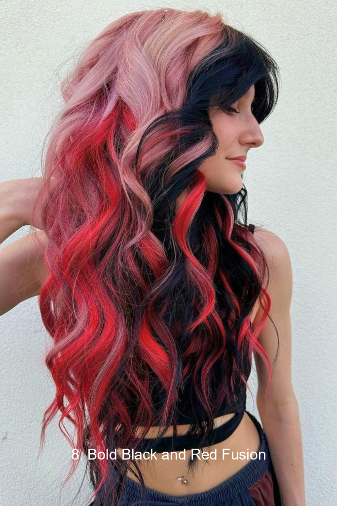 8. Bold Black and Red Fusion