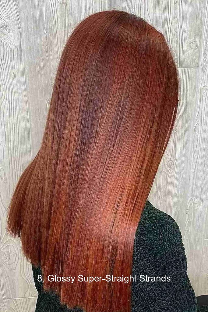 8. Glossy Super-Straight Strands