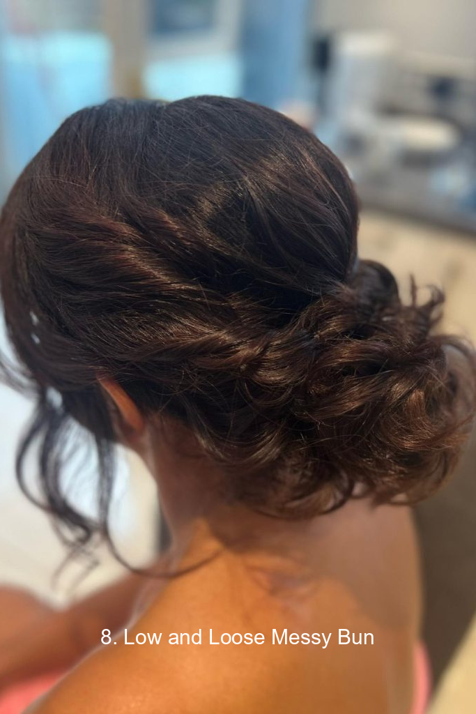8. Low and Loose Messy Bun