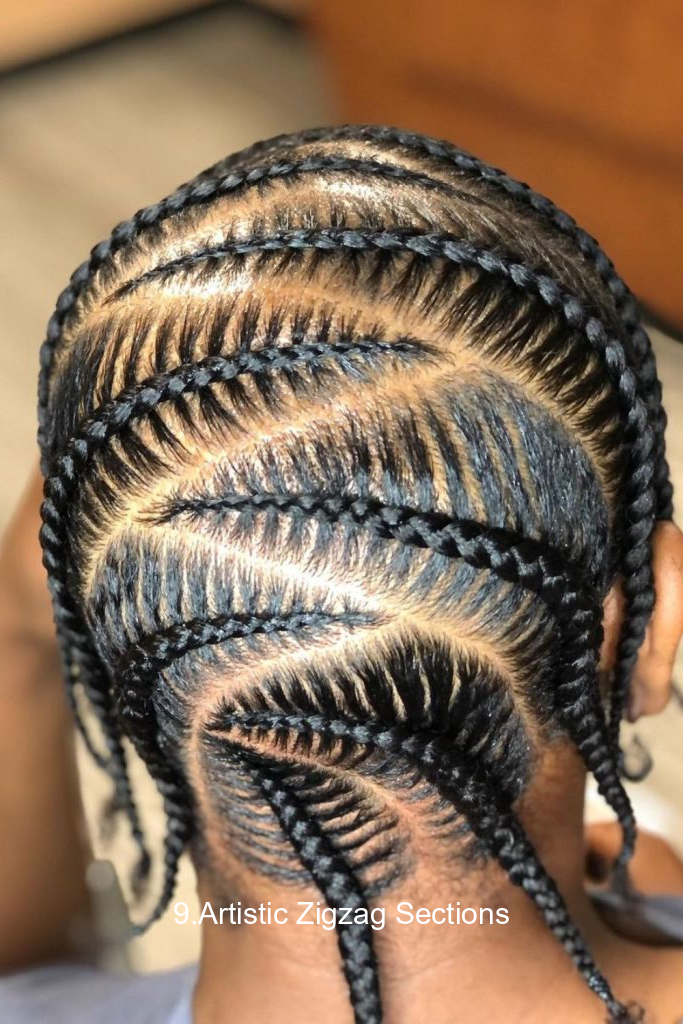 9.Artistic Zigzag Sections