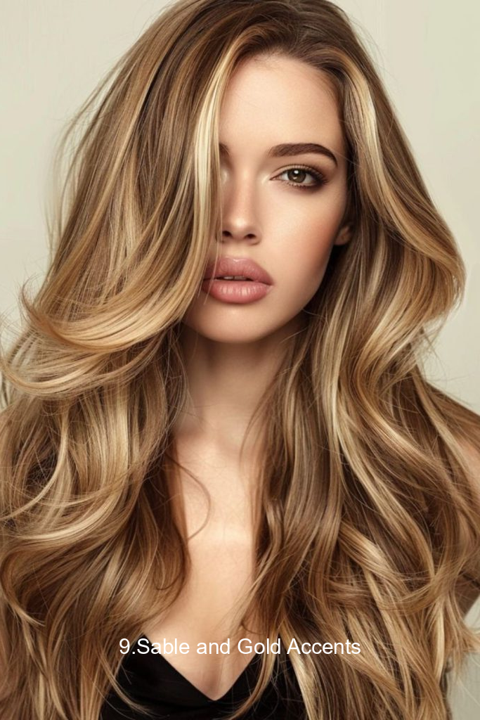 9.Sable and Gold Accents