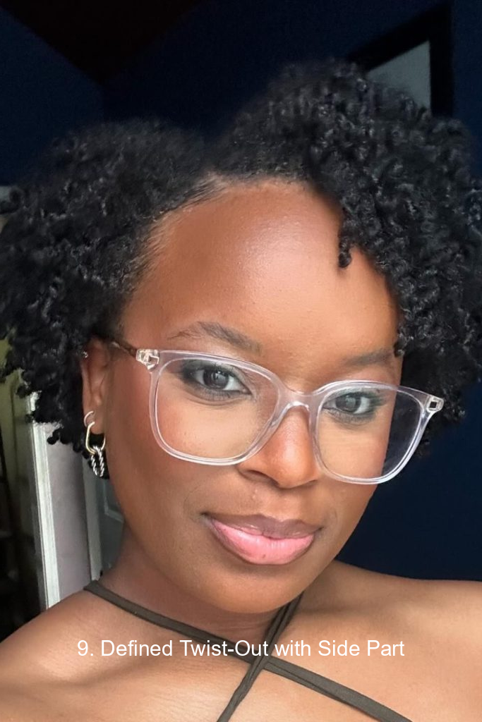 9. Defined Twist-Out with Side Part