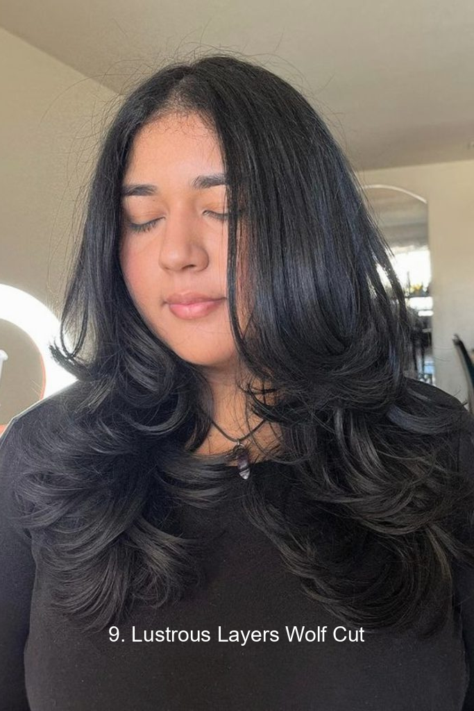9. Lustrous Layers Wolf Cut