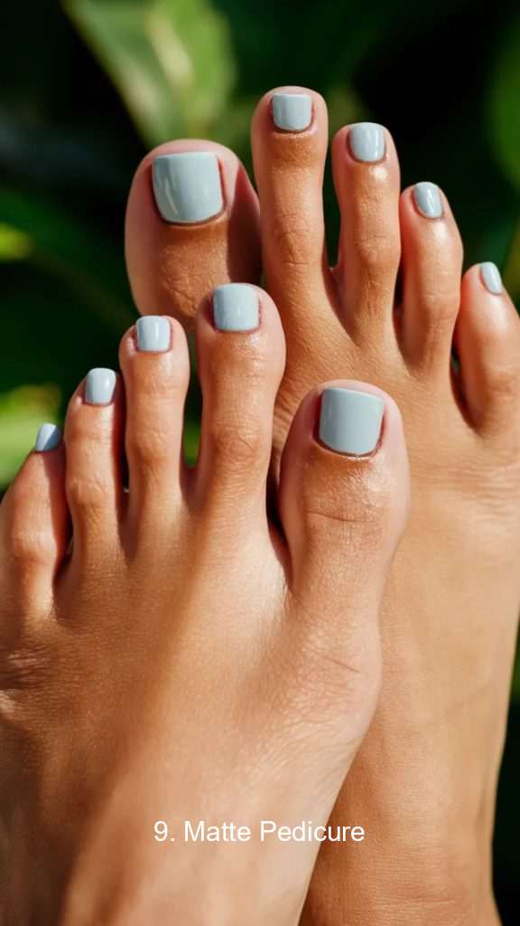 9. Matte Pedicure