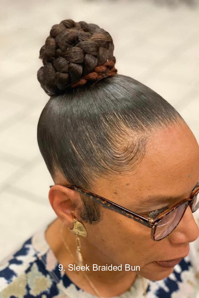9. Sleek Braided Bun
