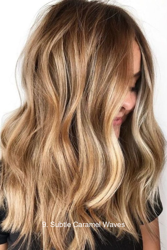 9. Subtle Caramel Waves